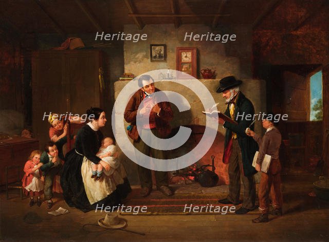 Taking the Census, 1854. Creator: Francis William Edmonds.