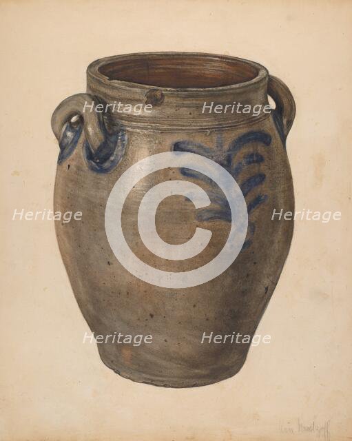Crock, c. 1939. Creator: Anne Nemtzoff.