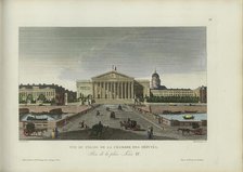 Vue du Palais de la Chambre des Députés, Prise de la Place Louis XV, 1817-1824. Creator: Courvoisier-Voisin, Henri (1757-1830).