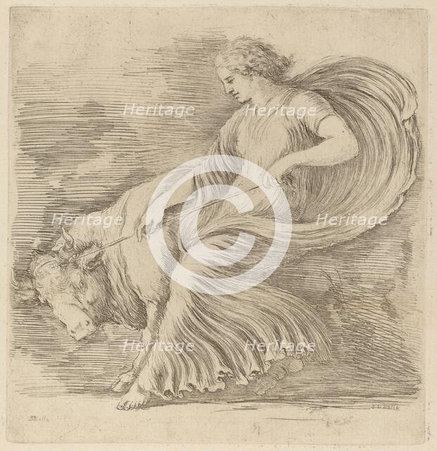 Woman with a Young Bull. Creator: Stefano della Bella.