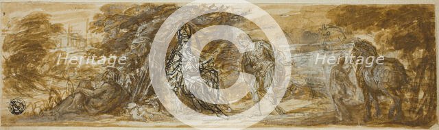 Military Hero Honoring Personification of Rome, 17th century. Creator: Unknown.