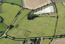 The earthwork remains of the medieval moated manor and settlement of Bleasby, Lincs, 2019. Creator: Historic England.