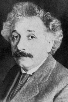 Albert Einstein, German-Swiss mathematician and theoretical physicist, c1930s (1936). Artist: Unknown