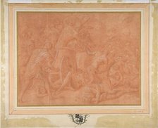 Ulysses and His Companions Fighting the Cicones Before the City of Ismaros, Study..., 1555-60. Creator: Francesco Primaticcio.