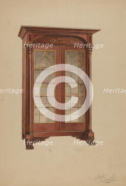 China Cabinet, 1936. Creator: Ferdinand Cartier.