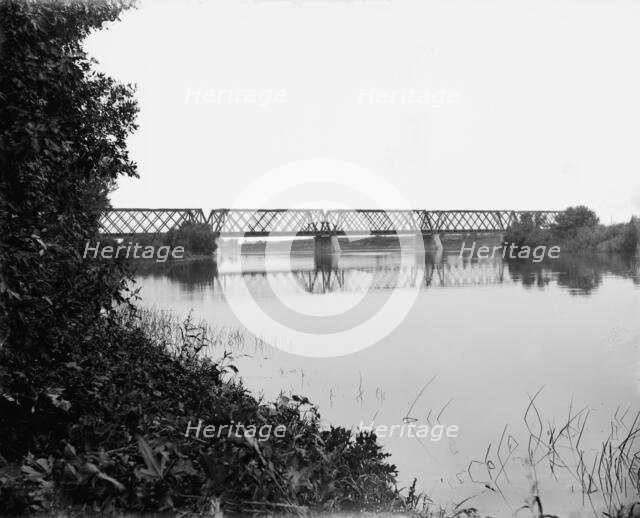 Rock River Bridge near Nelson, Ill., c1898. Creator: Unknown.