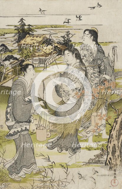 Noda no Tamagawa, c1787. Creator: Kubo Shunman.