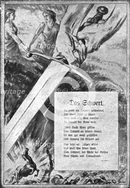 '"KULTUR"; Les Heures D'Ivresse; specimen des pages inspirees par le debut..., 1914. Creator: Unknown.