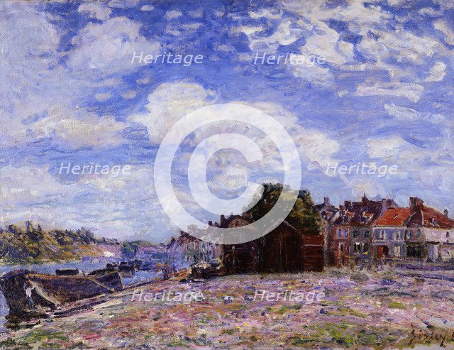 The Loing at Saint-Mammès. Artist: Sisley, Alfred (1839-1899)