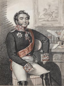Portrait of Fyodor Petrovich Opochinin (1779-1852), 1826. Creator: Hampeln, Carl, von (1794-after 1880).