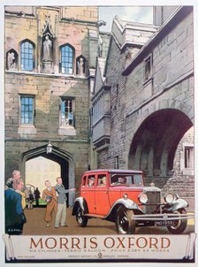 Advert for the Morris Oxford motor car, 1930. Artist: Unknown