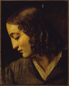 Madame Colin de profil, c1830. Creator: Alexandre-Marie Colin.