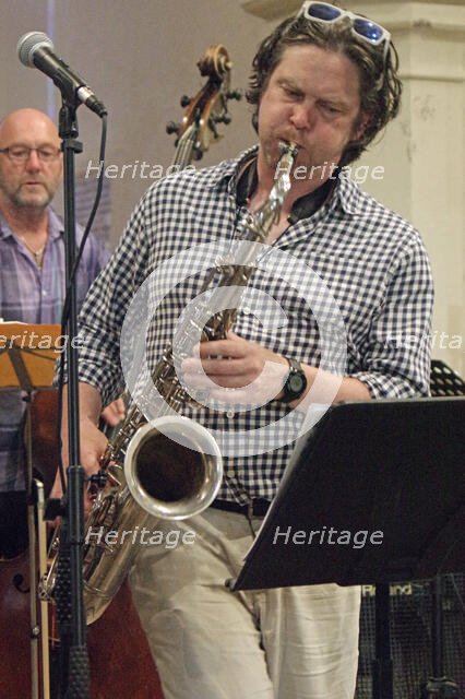 Alex Bondono, Alex Bondono’s Horace Silver Sextet, Jazz at St Andrews Church, Hove, July 2022. Creator: Brian O'Connor.