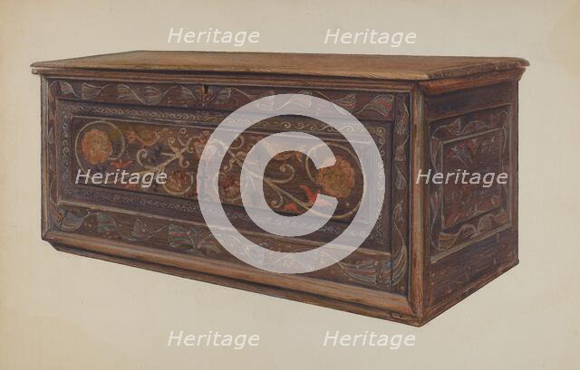 Painted Guilford Chest, 1935/1942. Creator: Edward F. Engel.