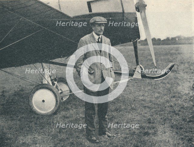 London-Brighton Race: Harold Barnwell, the pilot of the Martinsyde, 1913 (1934). Artist: Flight Photo.