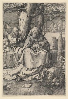 The Virgin and Child with Two Angels, 1523. Creator: Lucas van Leyden.