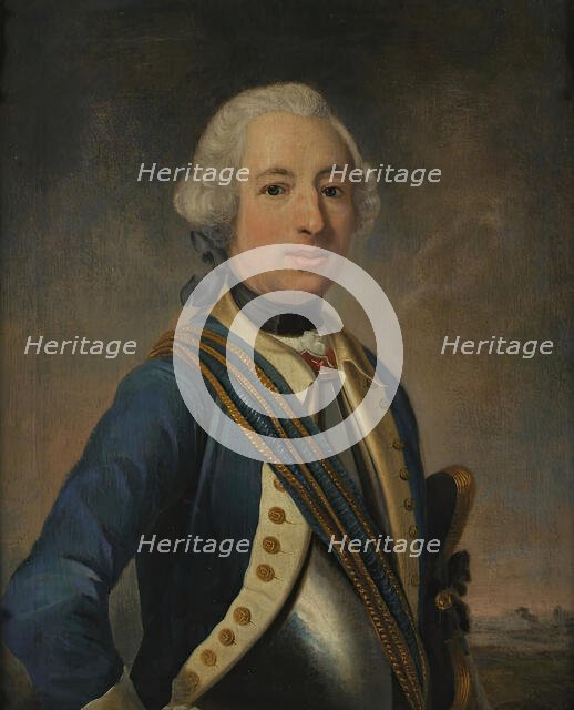 Officer portrait, (c1760s). Creator: Johan Henrik Scheffel.