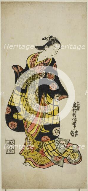 The Actor Sanjo Kantaro as a courtesan, c. 1723. Creator: Okumura Toshinobu.