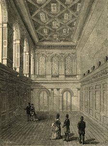 'Interior of Haberdashers' Hall, 1876', (1897). Creator: Unknown.