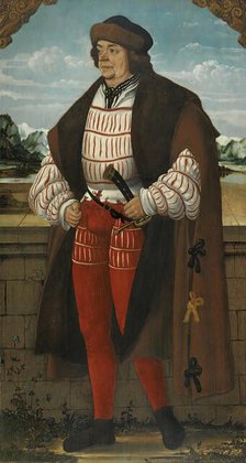 The Court Jester known as "Knight Christoph", 1515. Creator: Hans Wertinger.