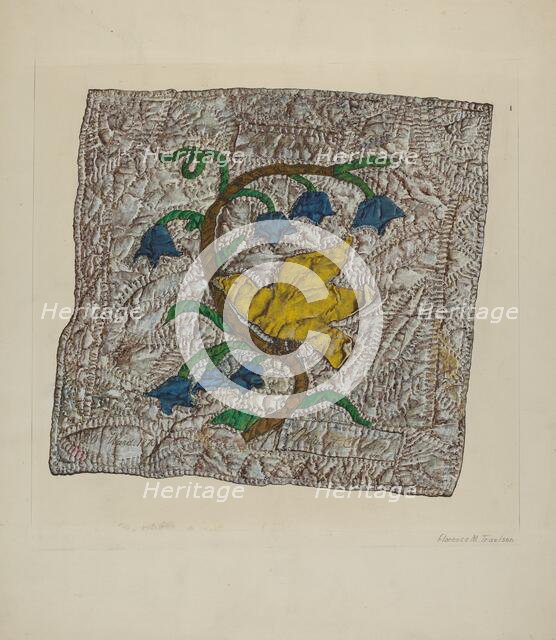 Quilt Block: "Constancy", 1935/1942. Creator: Florence Truelson.