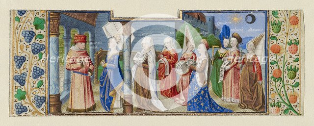Philosophy Presenting the Seven Liberal Arts to Boethius, ca 1465. Artist: Coëtivy Master (active c. 1450-1485)