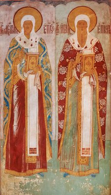 The Saints Isaiah and Leontius of Rostov, 17th century.