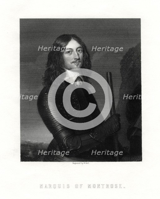 James Graham, 1st Marquess of Montrose, Scottish nobleman and soldier, 19th century. Artist: W Holl