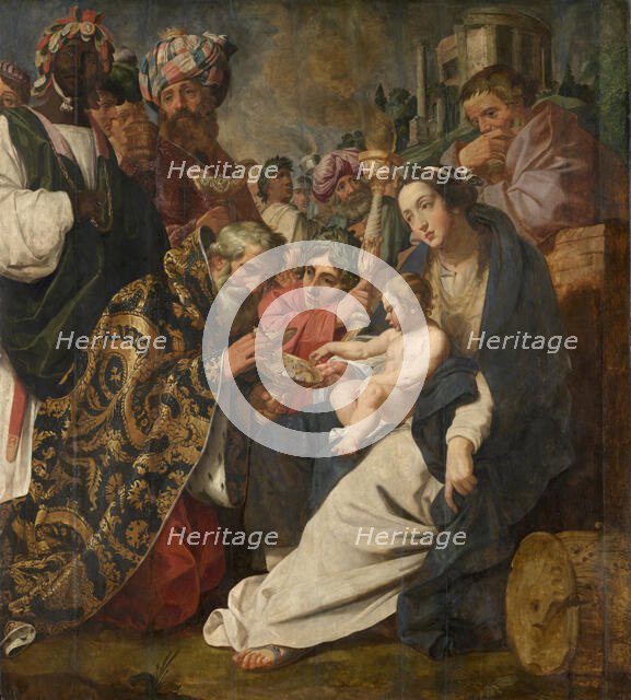 The Adoration of the Magi, late 16th-early 17th century. Creator: Abraham Janssens.