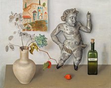 Still life with an angel, 1933. Creator: Wacker, Rudolf (1893-1939).