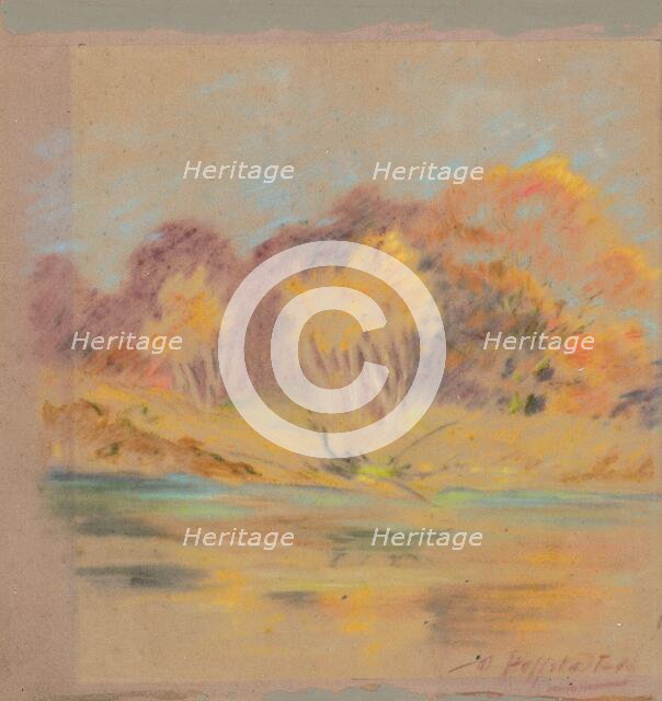 At the Vah River, 1950. Creator: Bedrich Hoffstädter.