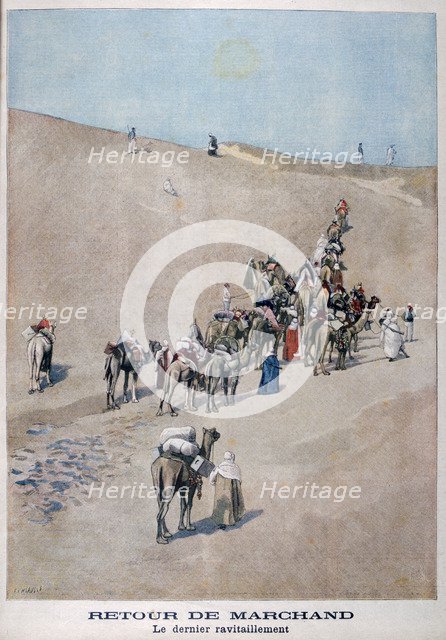 Return of merchants, 1899. Creator: F Meaulle.