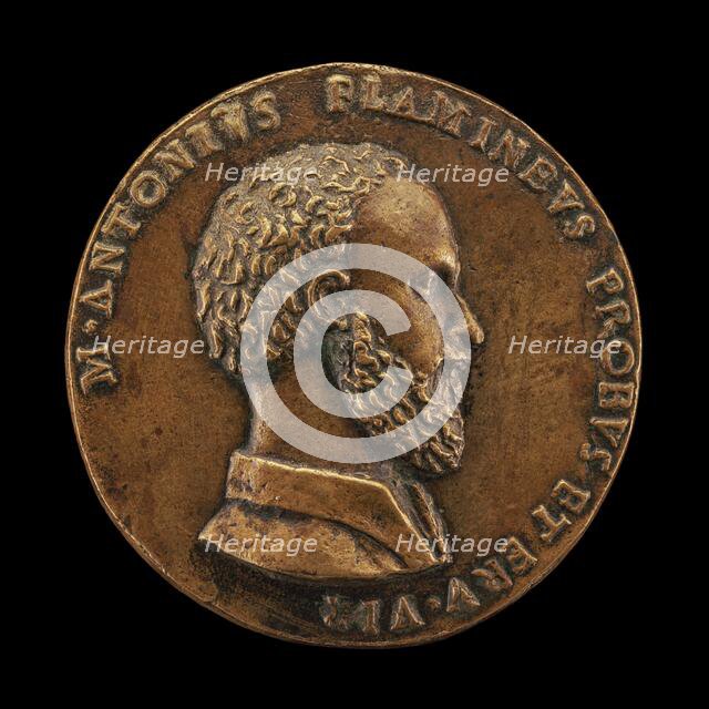 Marcantonio Flaminio, 1498-1550, poet [obverse], 1520s. Creator: Giulio della Torre.