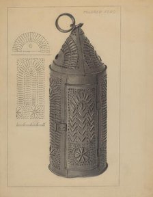 Lantern, c. 1936. Creator: Mildred Ford.