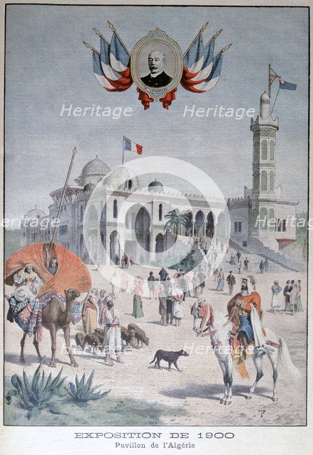 The Algerian pavilion at the Universal Exhibition of 1900, Paris, 1900. Artist: Unknown