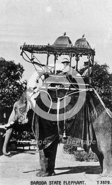Baroda state elephant, India, 20th century. Artist: Unknown