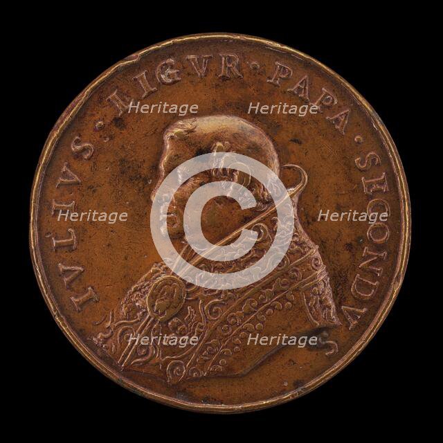 Julius II (Giuliano della Rovere, 1443-1513), Pope 1503 [obverse], 1667/1682. Creator: Girolamo Paladino.