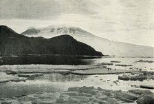 'Entering McMurdo Sound - Cape Bird and Mount Erebus', c1910–1913, (1913). Artist: Herbert Ponting.