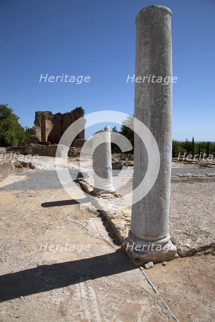 The east side of the peristylium, Milreu, Portugal, 2009. Artist: Samuel Magal