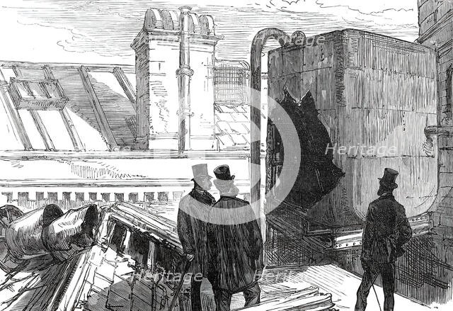 The Accident at St. George's Hospital: the Cistern on the Roof, 1876. Creator: Unknown.