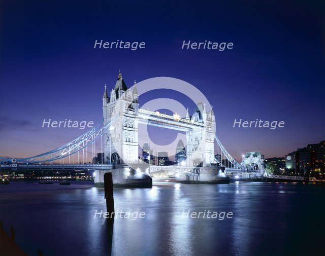 Tower Bridge, c1990-2010. Artist: Joe Cornish.