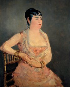 Lady in Pink (La dame en rose), 1879-1881. Artist: Manet, Édouard (1832-1883)