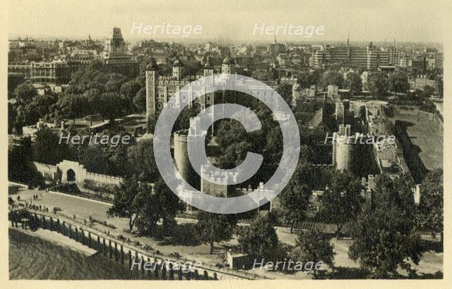 'Tower of London. General View from the South', c1920. Creator: Unknown.