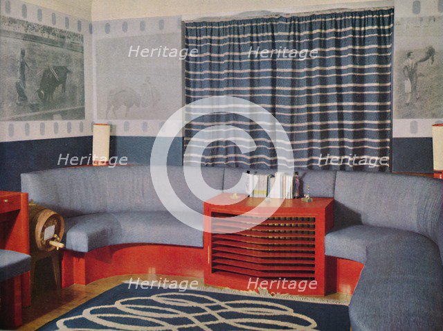 'Games Room - Cocktail Bar in the Earl of Jersey's London house', 1938. Artist: Unknown.