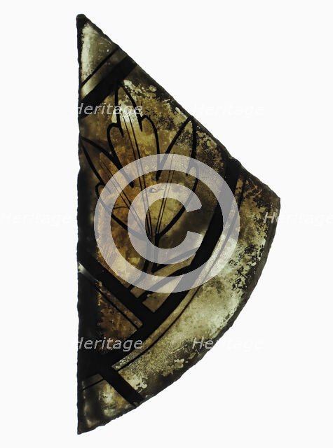 Glass Fragment, French, 14th century. Creator: Unknown.