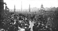 "Independence Day" In Paris; A battalion of the 16th American regiment..., 1917 Creator: Unknown.