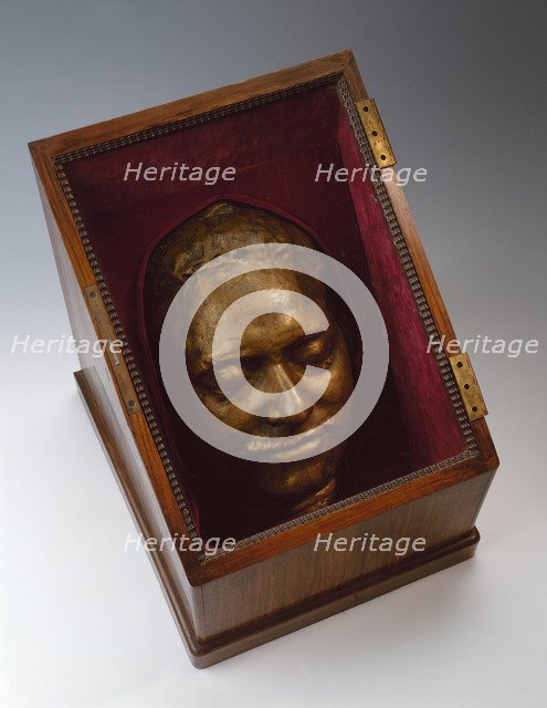 Death mask of Peter I, 1725. Artist: Rastrelli, Bartolomeo Carlo (1675-1744)