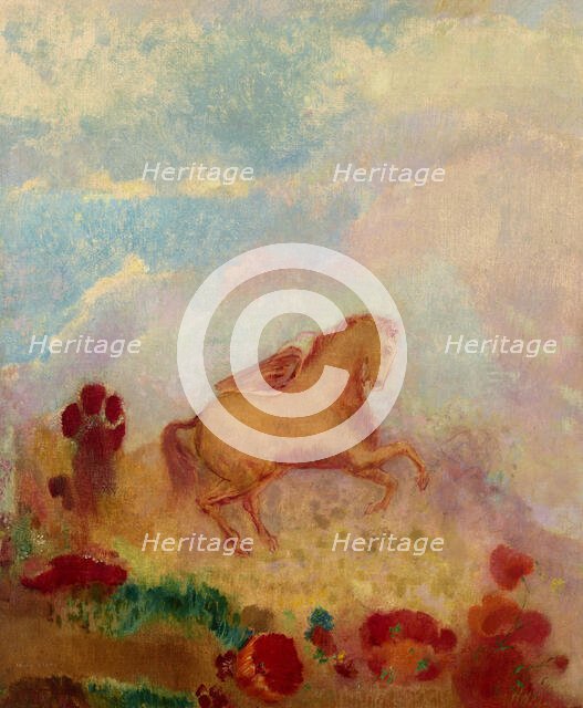 Pegasus. Creator: Redon, Odilon (1840-1916).