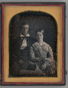 Untitled (Portrait of a Man and Woman), 1845.  Creator: Montgomery Simons.