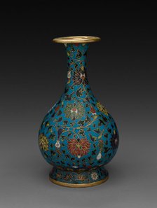 Vase with Floral Scrolls, 1600s. Creator: Unknown.